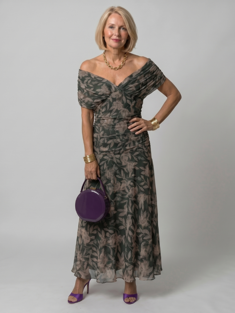 Women's Calen Off Shoulder Flow Midi Dress