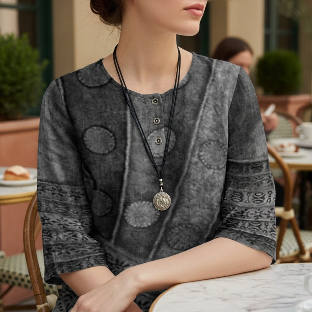 Men's Ronda Vintage Print Blouse