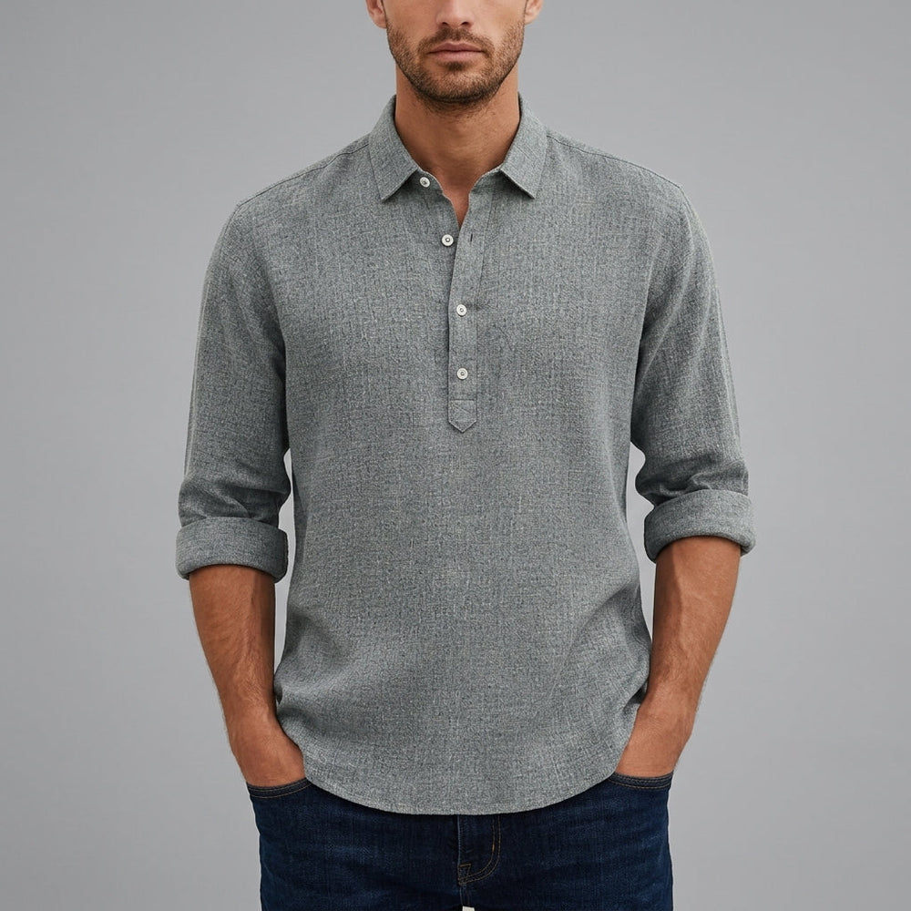 Men's Faro Lightweight Linen Polo Shirt
