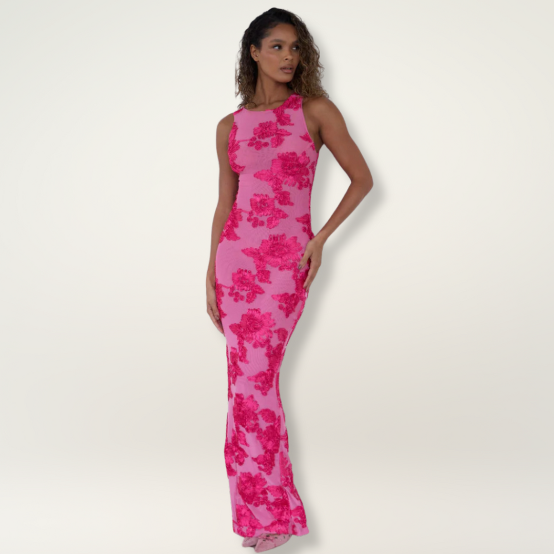 Women's Women’s Dress - Floral Sleeveless Maxi Wedding Guest Dress from Clara & James Palm Beach