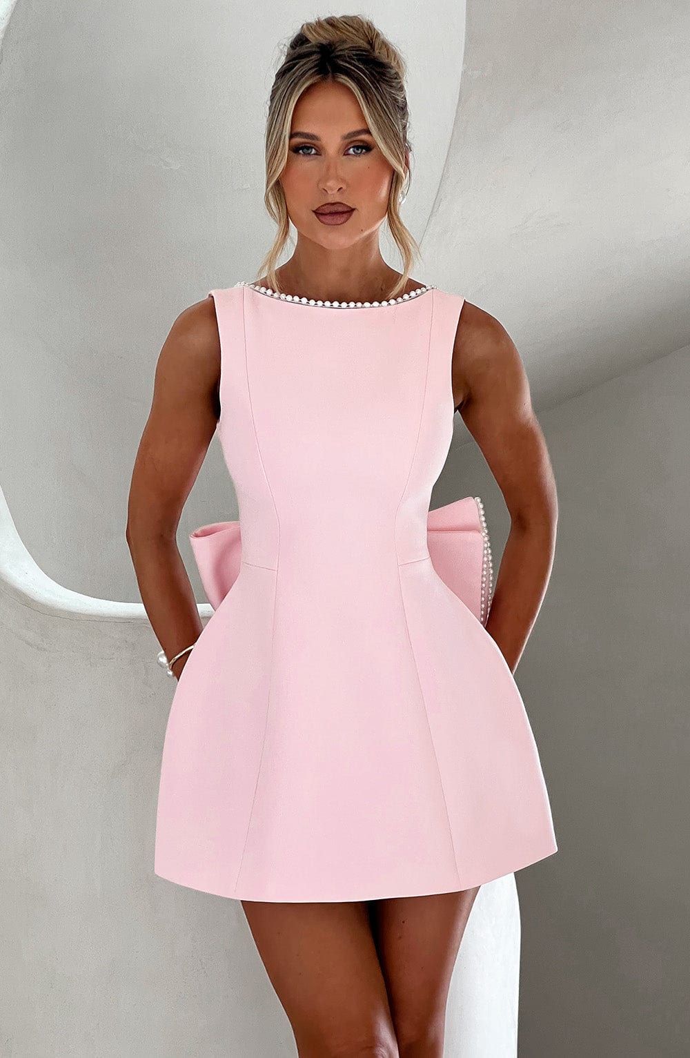 Women's Wedding Guest Mini Dress - Sleeveless Wedding Guest Dress from Clara & James Palm Beach