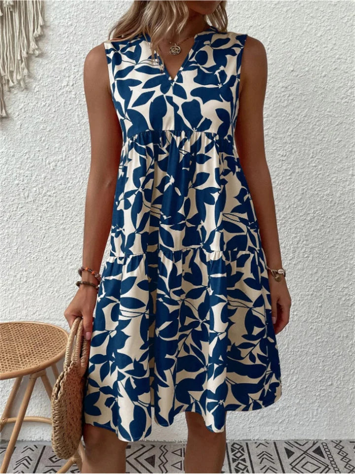 Women's Flowing Floral Midi Dress