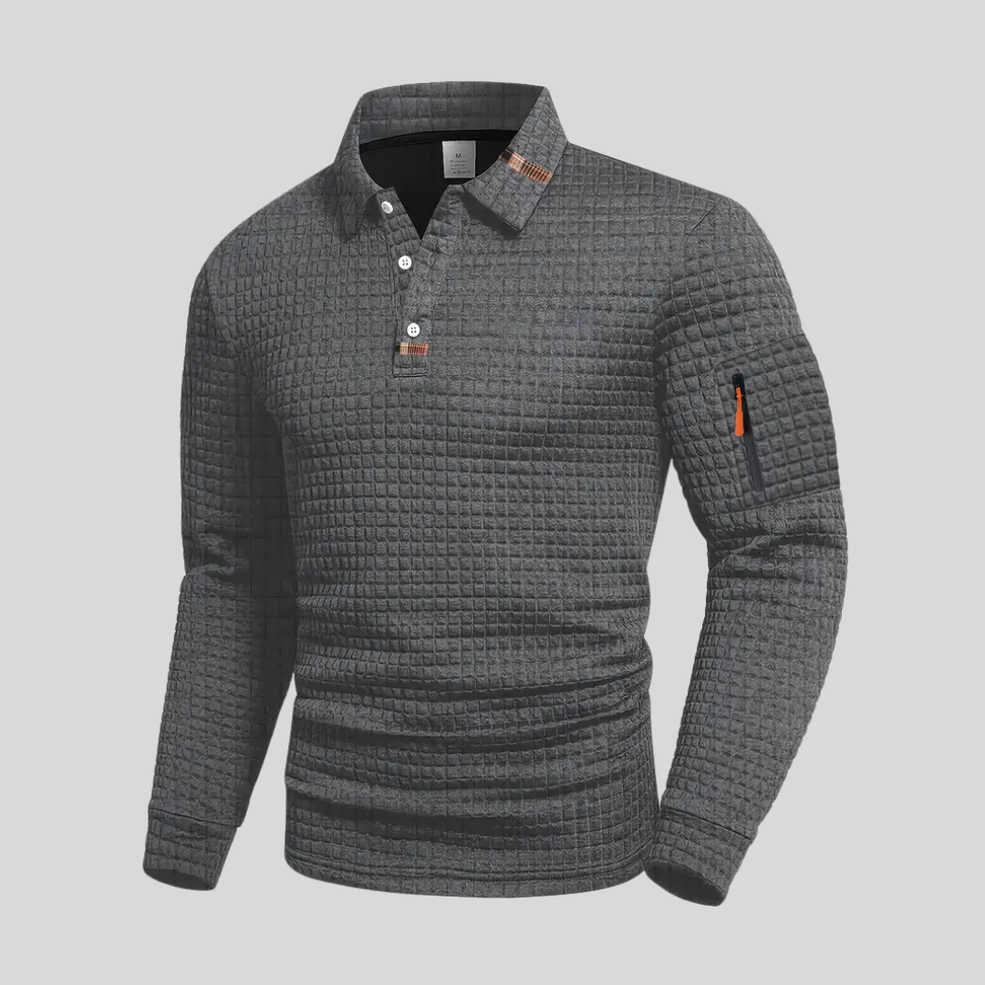 Men's Polo Shirt with Sleeve Pocket Polo Shirt from Clara & James Palm Beach