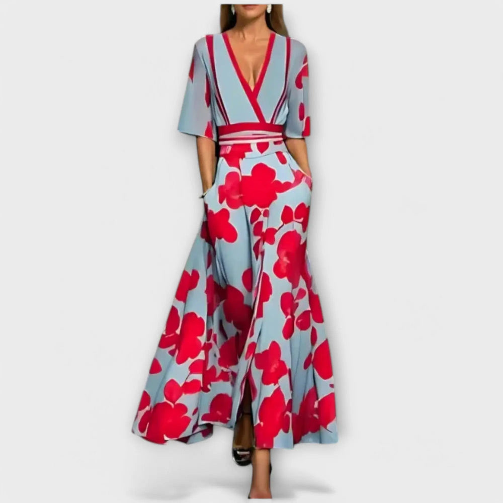 Women's Elegant Floral Sheath Dress