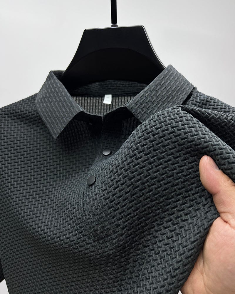 Men's Stylish Button-Up Polo Shirt Polo Shirt from Clara & James Palm Beach