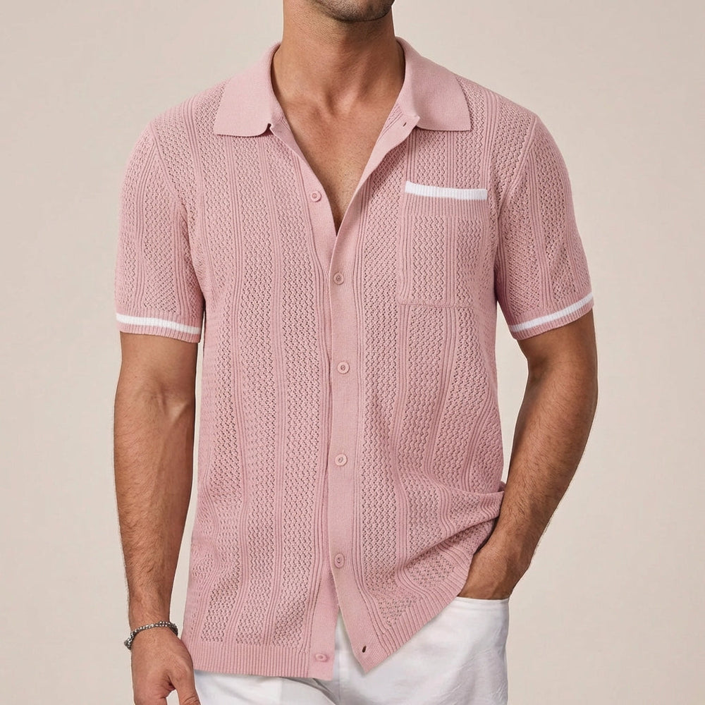 Men's Polo Shirt | Striped Trim