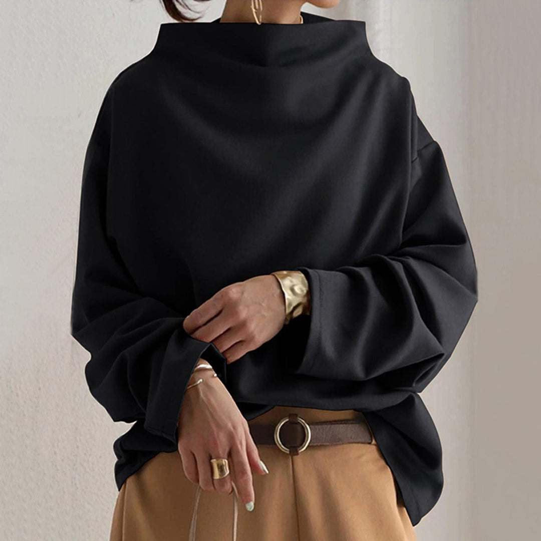 Women's Elegant High-Neck Top with Long Sleeves Everyday Top & Bottom from Clara & James Palm Beach