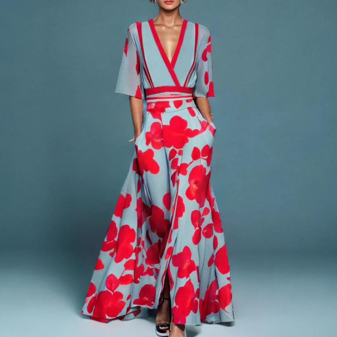 Women's Women’s Dress - Floral Wrap Maxi Summer Dress from Clara & James Palm Beach