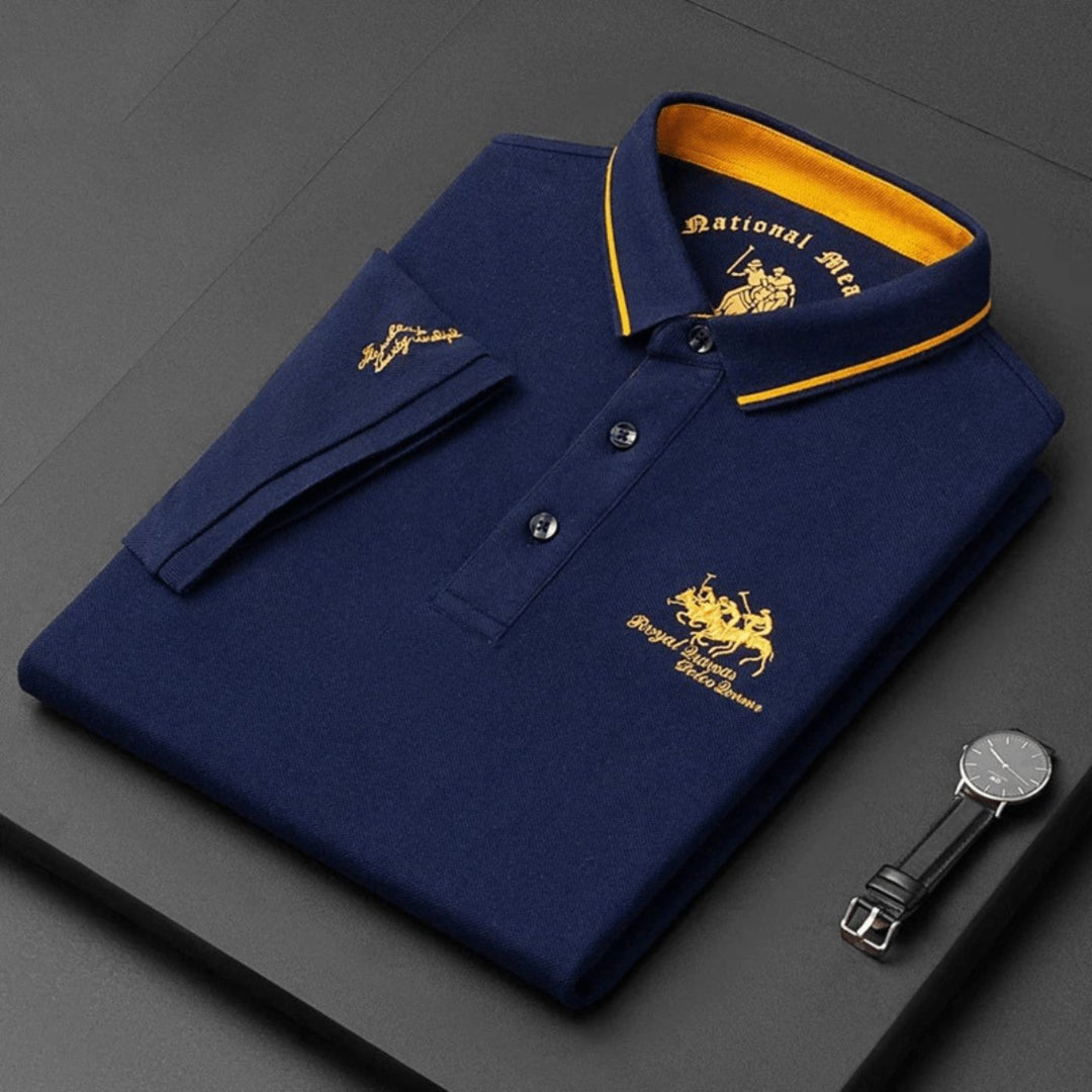 Men's Stylish Button-Up Everyday Polo Polo Shirt from Clara & James Palm Beach