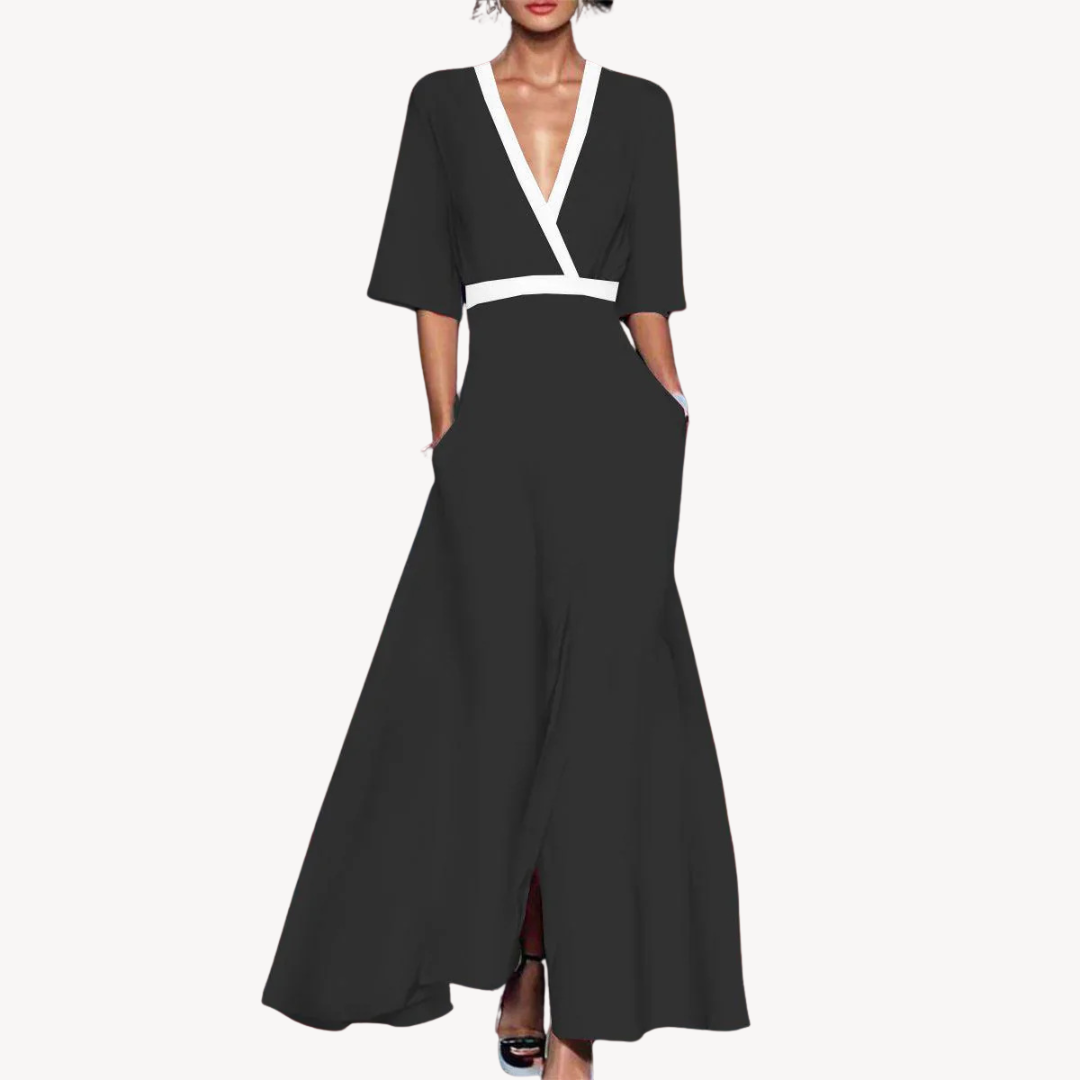 Women's Evening Party Maxi Dress with Wrap Style Cocktail & Formal Dress from Clara & James Palm Beach
