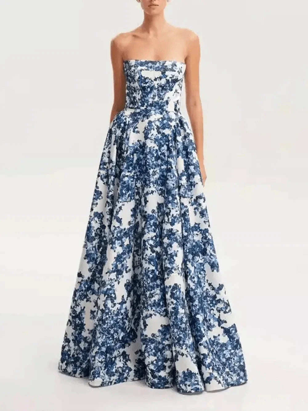 Women's Exquisite Floral Gown Wedding Guest Dress from Clara & James Palm Beach