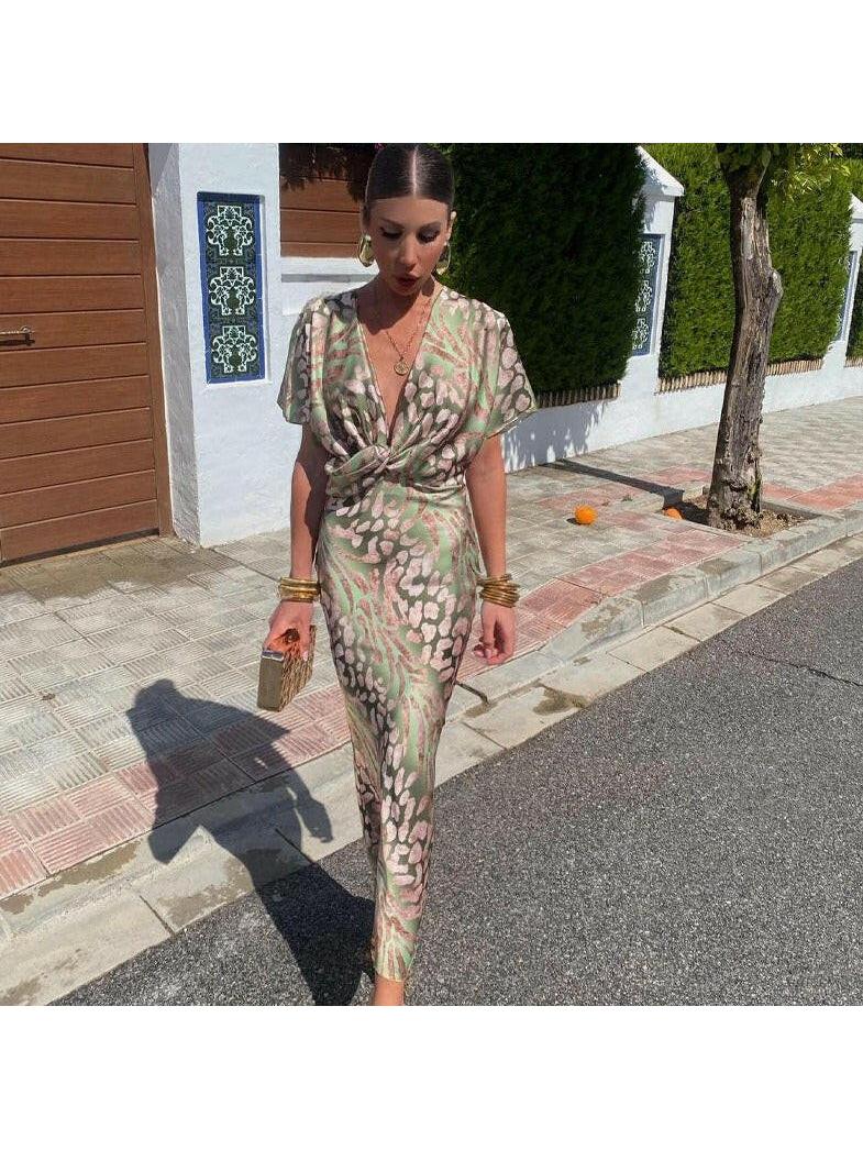 Women's Sophisticated Maxi Dress Wedding Guest Dress from Clara & James Palm Beach