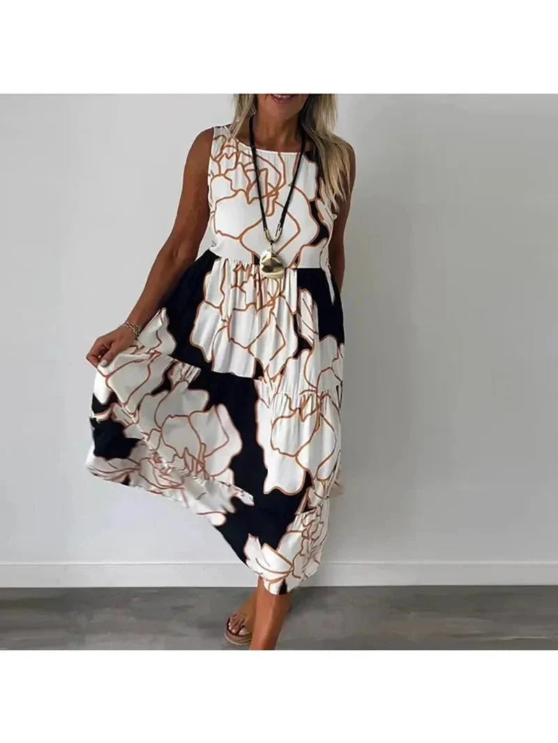 Women's Sleeveless Maxi Dress Summer Dress from Clara & James Palm Beach