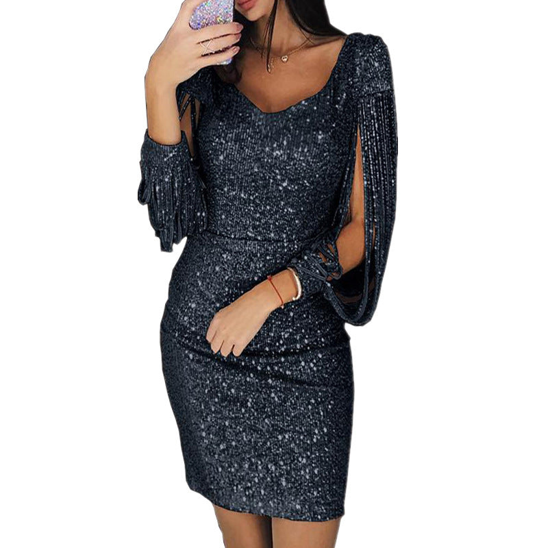 Women's Sequin Dress Homecoming Dress from Clara & James Palm Beach