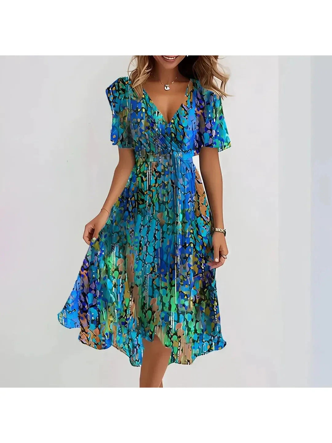 Women's Printed Summer Dress Summer Dress from Clara & James Palm Beach
