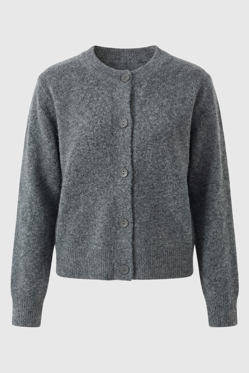 Women's Cozy Gray Long Cardigan Sweater with Relaxed Fit Fall Dress & Knitwear from Clara & James Palm Beach