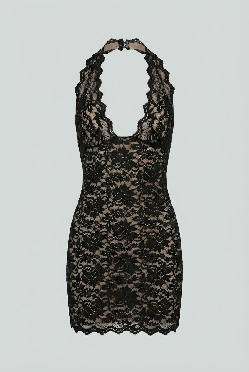 Women's Elegant Backless Mini Dress with Versatile Cut Homecoming Dress from Clara & James Palm Beach