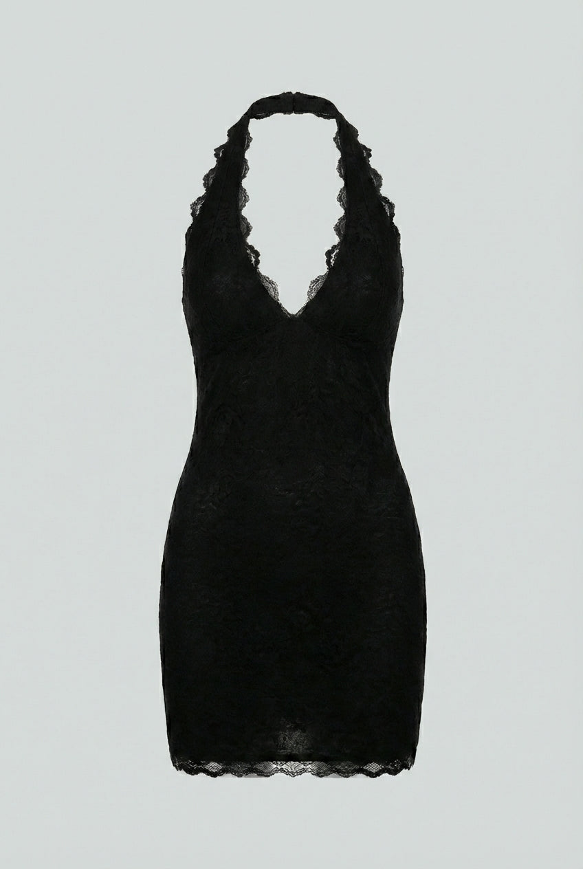 Women's Elegant Lace Mini Dress with Comfortable Fit Homecoming Dress from Clara & James Palm Beach