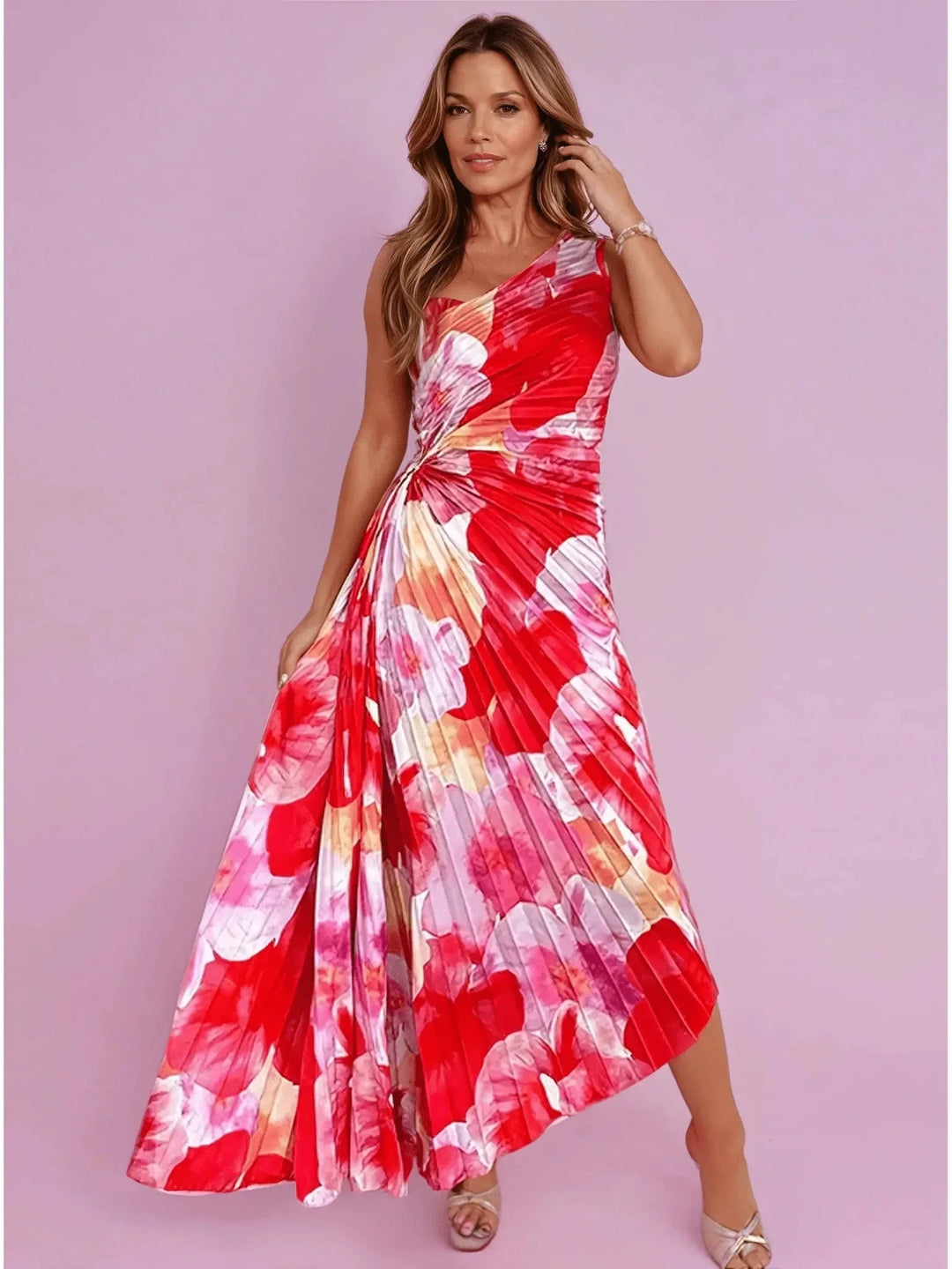 Women's Pleated Summer Dress (Almost sold out) Wedding Guest Dress from Clara & James Palm Beach