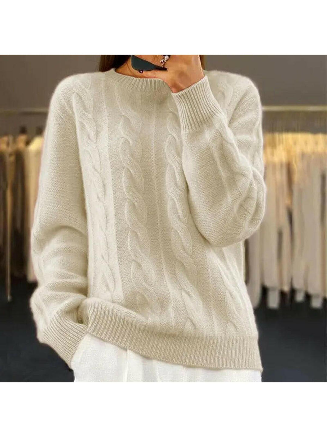 Women's Elegant Knit Sweater Fall Dress & Knitwear from Clara & James Palm Beach