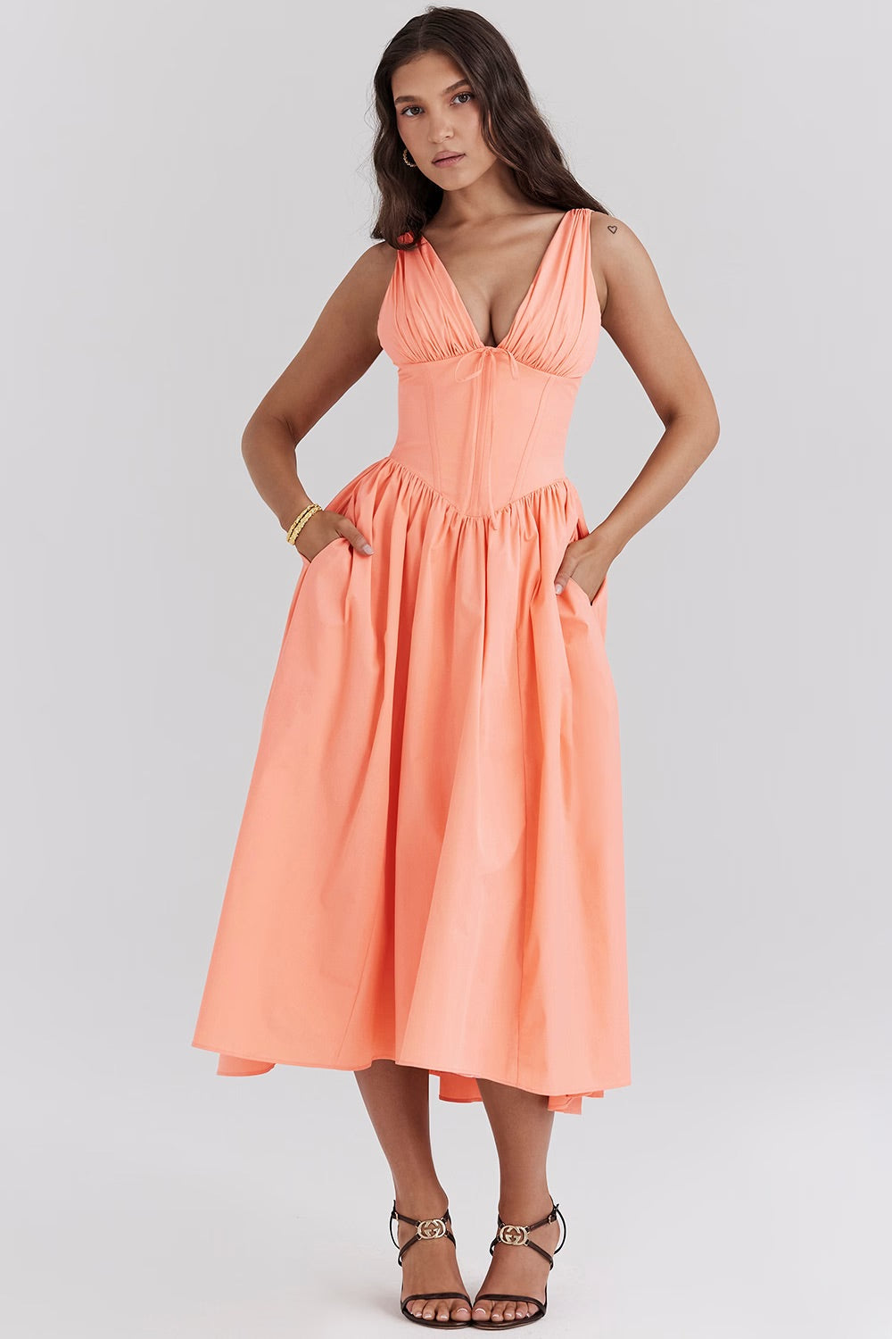 Women's Evening Dress Sleeveless V-Neck Cocktail & Formal Dress from Clara & James Palm Beach
