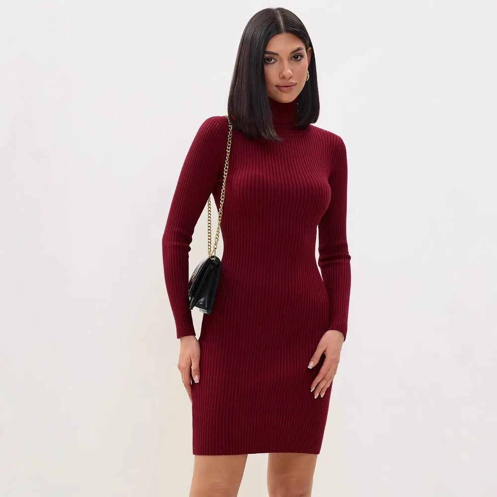 Women's Lyra Ribbed Knit Slim - Sweater Dress Fall Dress & Knitwear from Clara & James Palm Beach