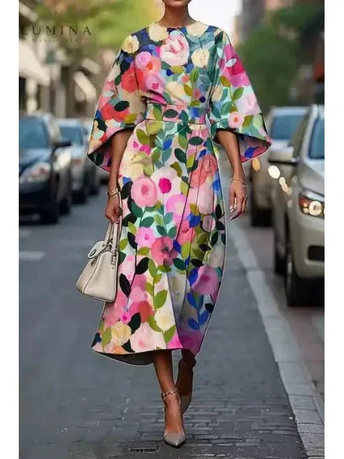 Women's Elegant Floral Dress Cocktail & Formal Dress from Clara & James Palm Beach