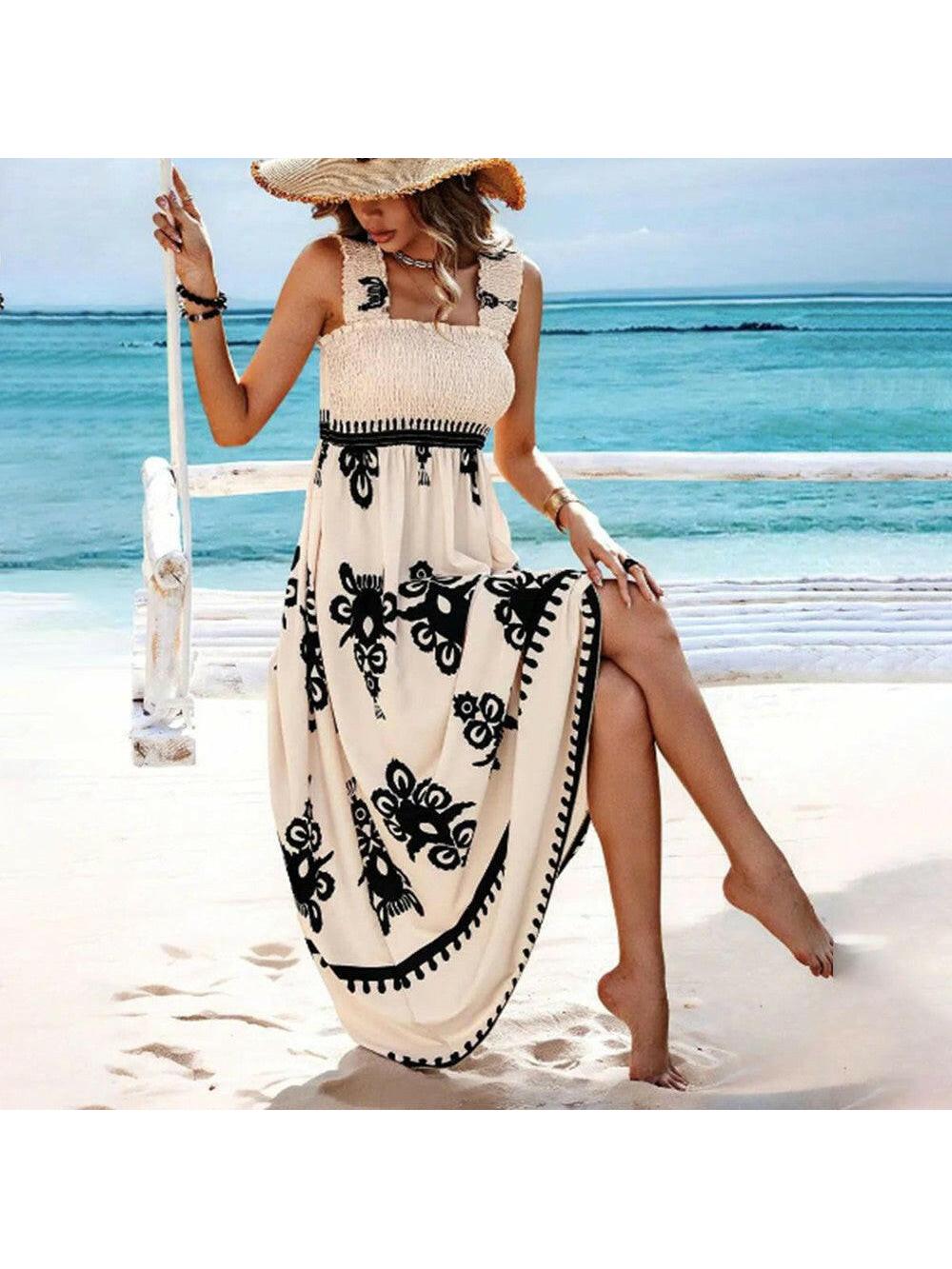 Women's Bohemian Maxi Dress Summer Dress from Clara & James Palm Beach