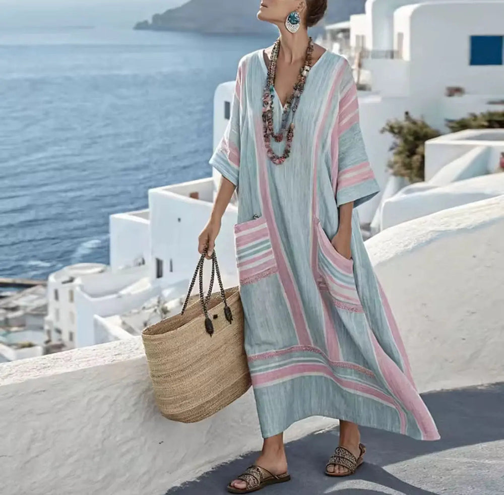 Women's Long Strand Dress for a Stylish Summer Look