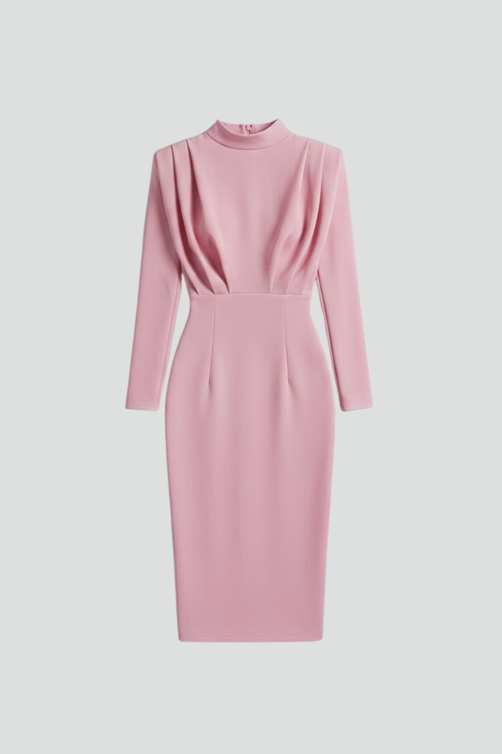 Women's Cocktail Midi Dress - Long Sleeve Cocktail & Formal Dress from Clara & James Palm Beach