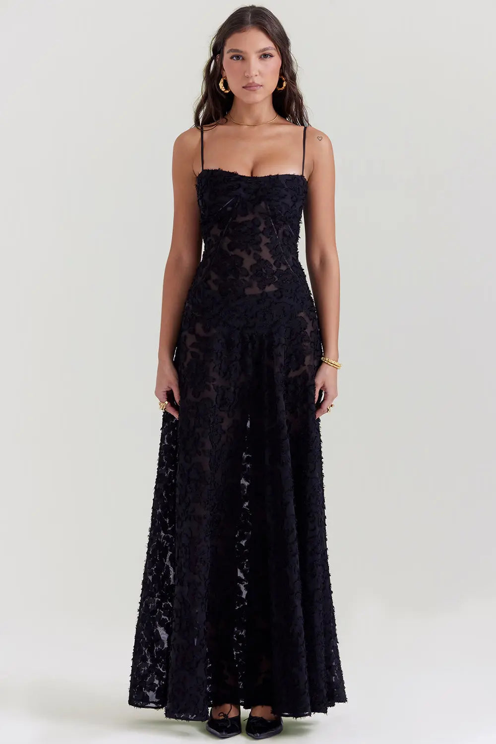 Women's Women’s Summer Dress - Open Back Maxi Wedding Guest Dress from Clara & James Palm Beach