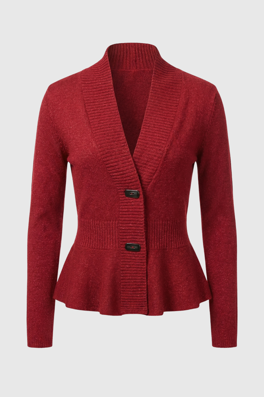 Women's Cozy Burgundy Long Cardigan Sweater with Relaxed Fit Fall Dress & Knitwear from Clara & James Palm Beach