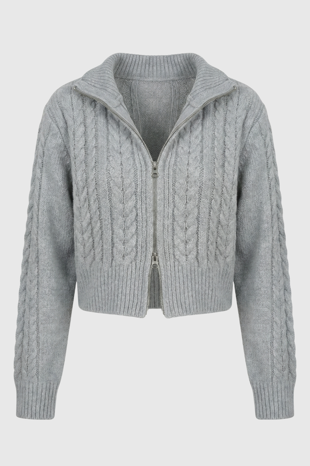 Women's Cozy Gray Long Cardigan Sweater with Relaxed Fit Fall Dress & Knitwear from Clara & James Palm Beach