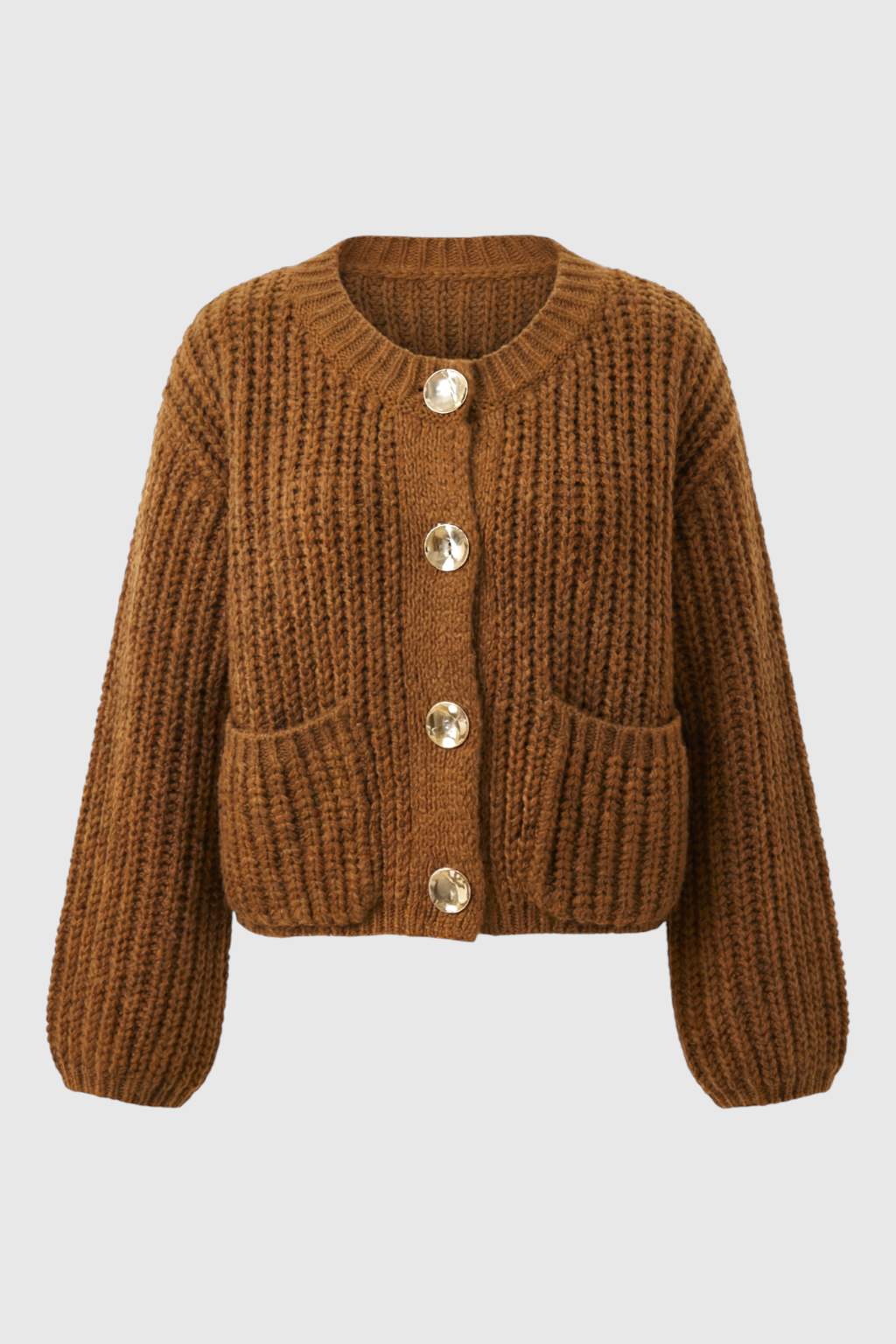 Women's Cozy Long Brown Cardigan Sweater with Relaxed Fit Fall Dress & Knitwear from Clara & James Palm Beach