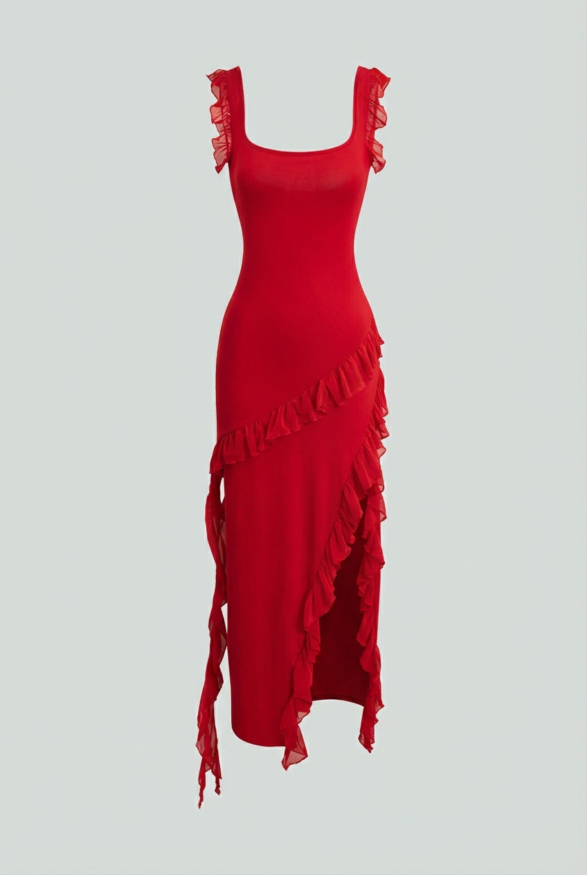 Women's Elegant Backless Design with High Slit Maxi Dress Summer Dress from Clara & James Palm Beach