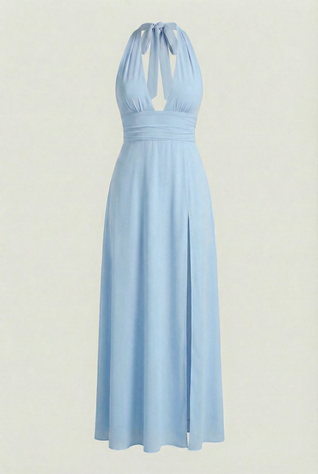 Women's Elegant Blue Maxi Dress with Backless Design Summer Dress from Clara & James Palm Beach