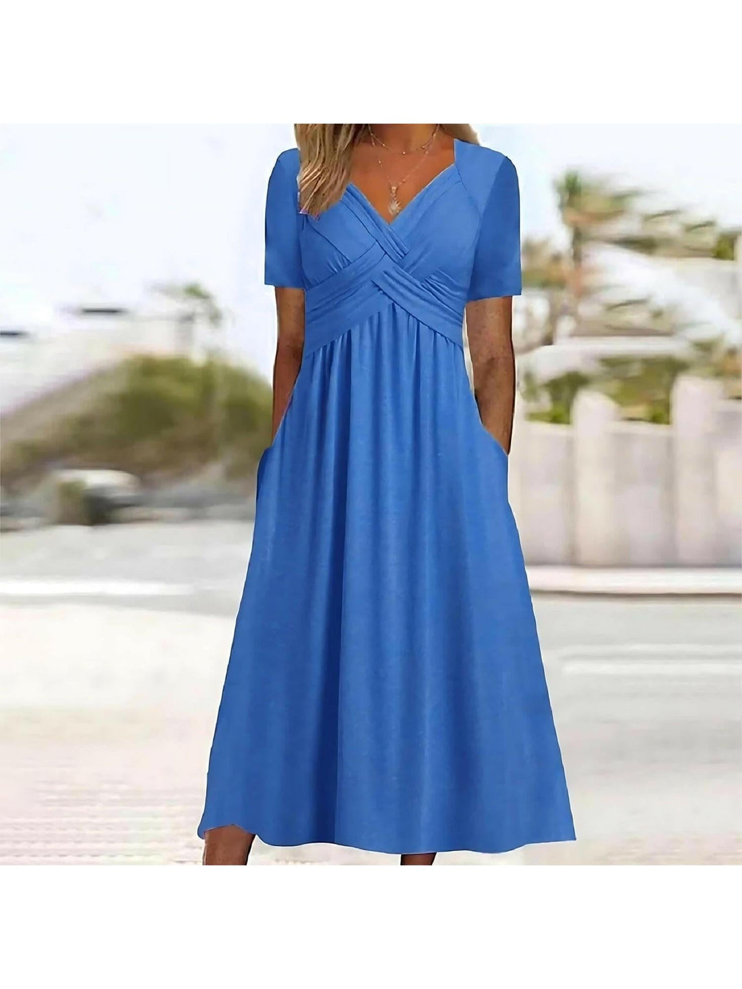 Women's Casual Elegance Midi Dress Summer Dress from Clara & James Palm Beach