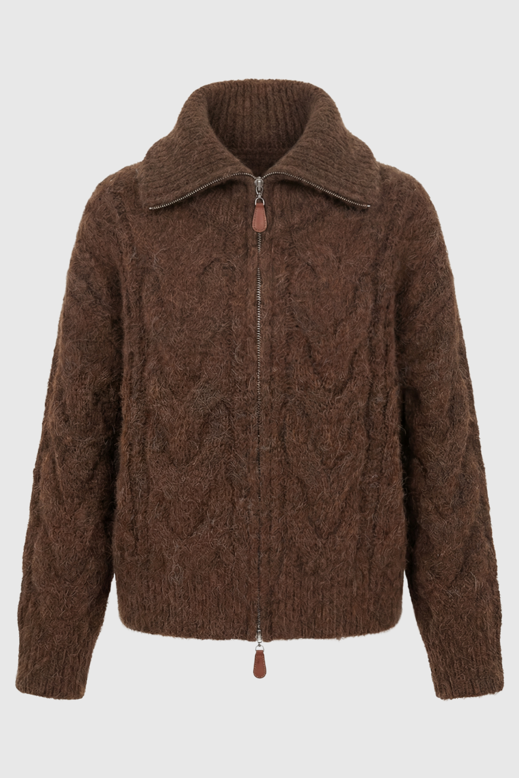 Women's Cozy Long Cardigan Sweater with Zipper Closure Fall Dress & Knitwear from Clara & James Palm Beach