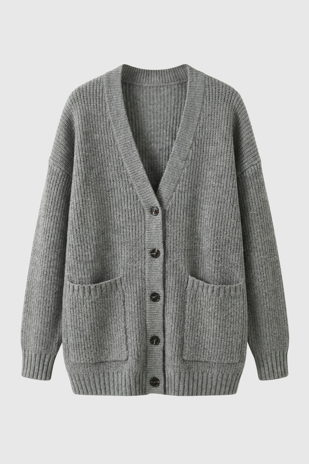 Women's Cozy Oversized Long Cardigan with Ribbed Details Fall Dress & Knitwear from Clara & James Palm Beach