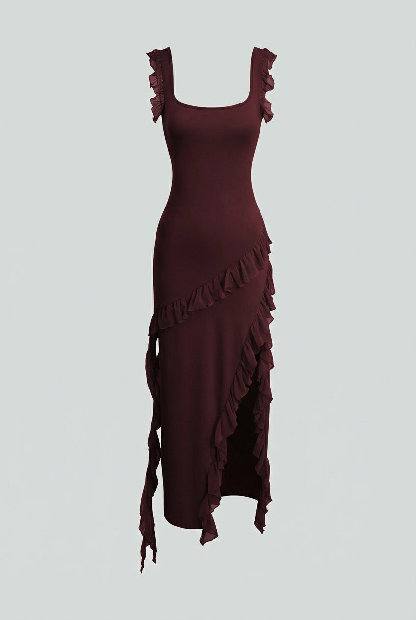 Women's Elegant Open Back Design with Flattering Silhouette Summer Dress from Clara & James Palm Beach