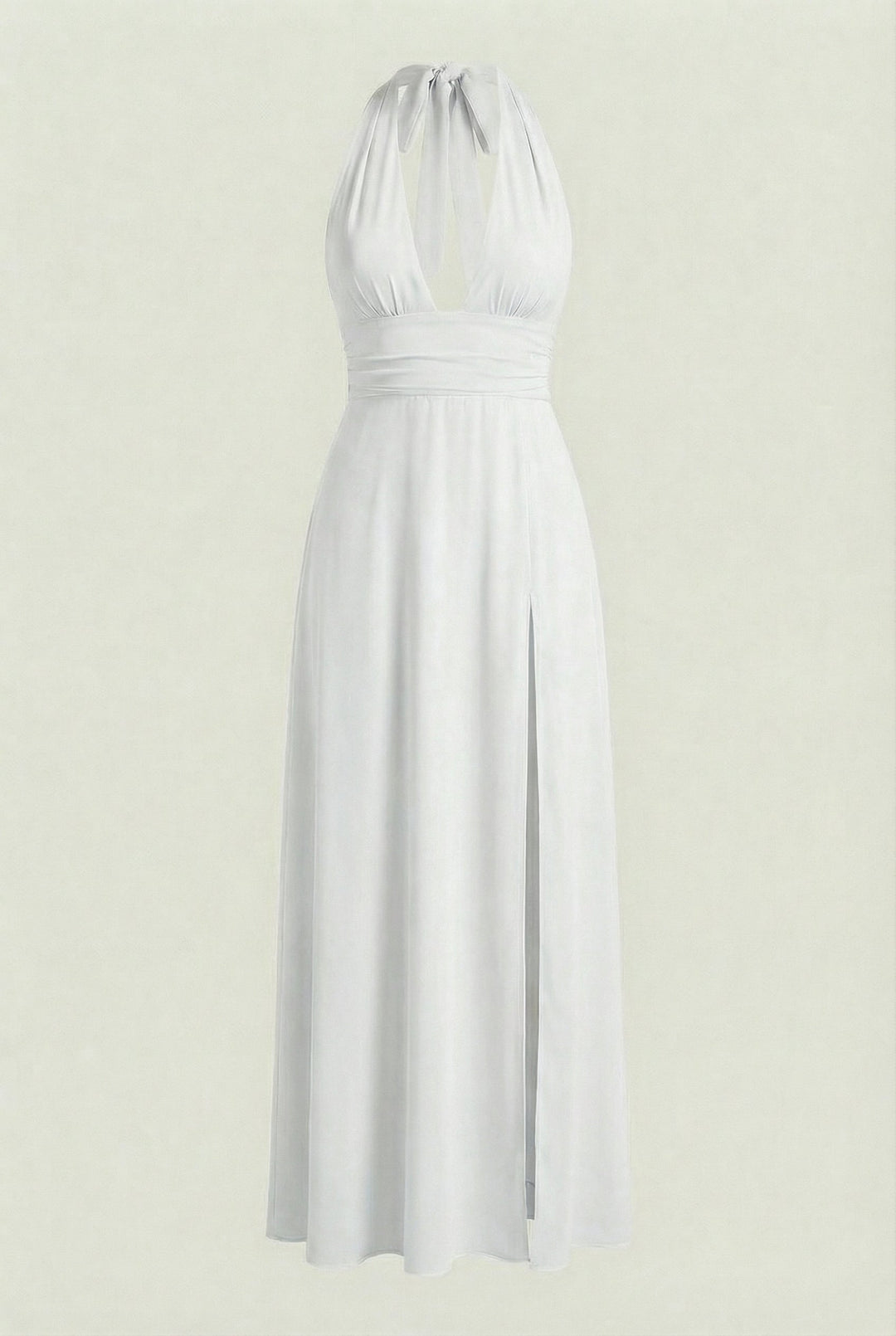 Women's Elegant White Backless Summer Dress with Flattering Summer Dress from Clara & James Palm Beach