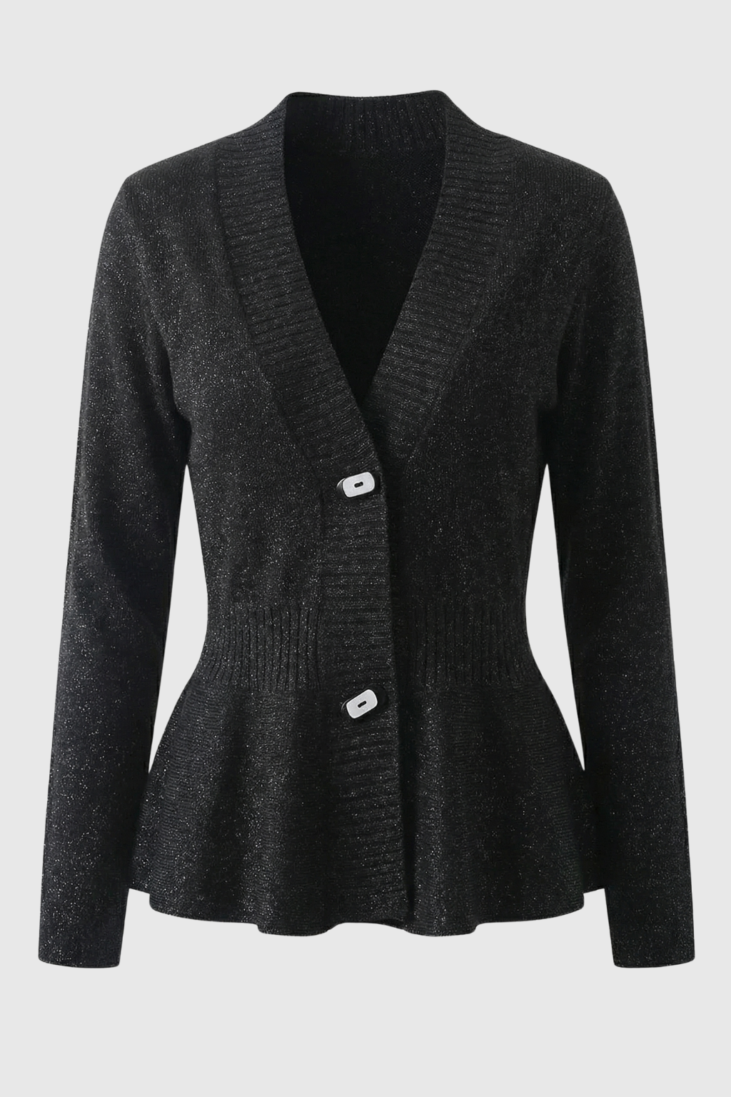Women's Soft Black Cardigan Sweater with Open Front Design Fall Dress & Knitwear from Clara & James Palm Beach
